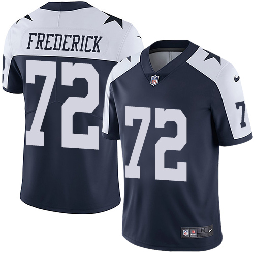 2019 men Dallas Cowboys 72 Frederick blue Nike Vapor Untouchable Limited NFL Jersey style 2